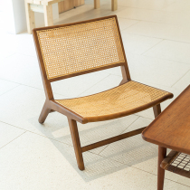 Nordic Medieval Vine Choreographer Sofa Chair Light Lavish Solid Wood Casual Chair Minima Home Living Room Retro Single Backrest Chair