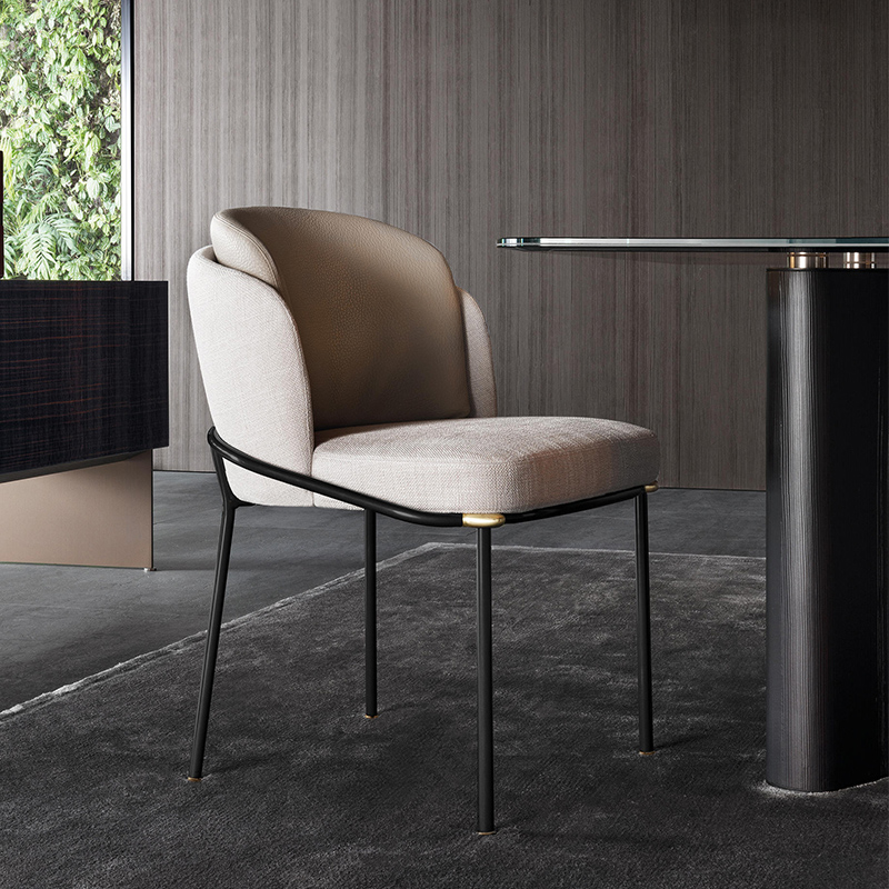Italian Business Light Lavish Dining Chair Nordic Home Brief Postmodern Designer Leisure Chair Sample House Display Center Chair