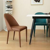 Nordic light luxury creative dining chair Postmodern Italian backrest Restaurant table chair Hotel coffee Designer stool
