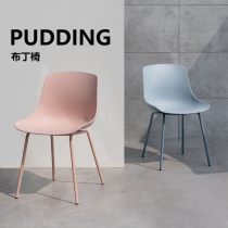 Chair Home Restaurant Minima Modern Nordic Ins Dining Chair Mesh Red Chair Thickened Plastic Backrest Casual Meeting Chair