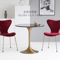 Nordic Marble Round Table Minimalist Modern Creative Round Small Table Home Restaurant Light Extravagant Table Dining Table