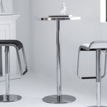 Nordic Minimalist Modern Stainless Steel Bar Table Home Metal Round Bar Table Milk Tea Shop Outdoor High Foot Table