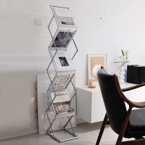 Nordic Folding Bookshelves Home Vertical Landing Magazine Shelf Floor Creative Art Small Bookcase Containing Shelving Shelf
