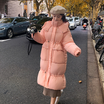 Design sense niche womens cotton padded clothes 2021 New Korean thick warm down down cotton jacket large size loose cotton jacket