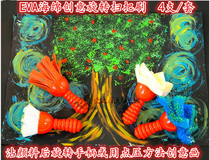 Graffiti tool Art sponge rotating broom roller brush figure rubbings kindergarten art materials toy early education