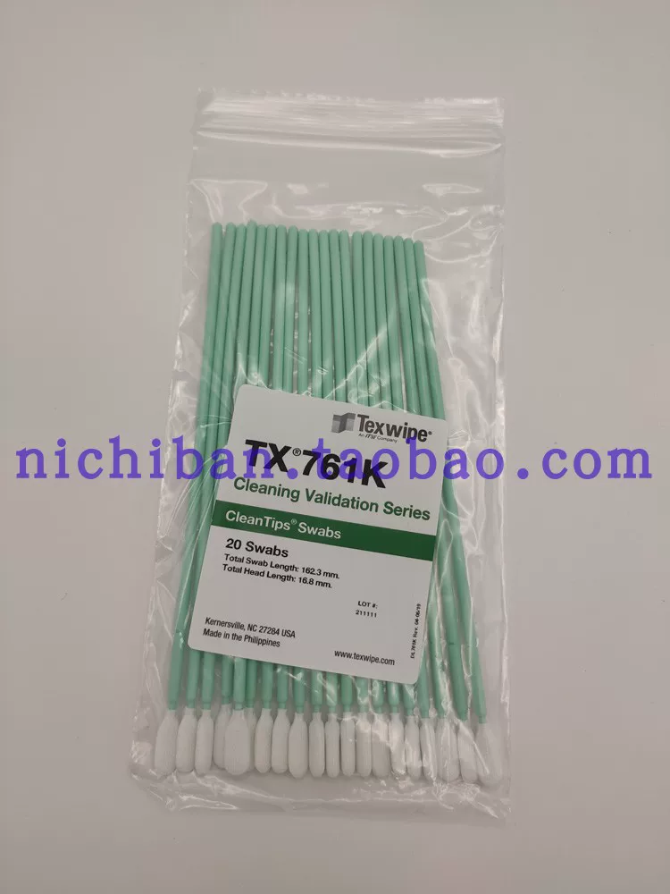 Образец cotton swab для отбора TEXWIPE для чистки TOC, лабораторный вбор (20 шт)