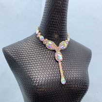 Latin Modern Dance Necklace Neck Dance Accessories Luxury Collar Neck Jewelry