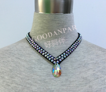 Latin dance neck ornament Modern dance neck ornament National standard dance accessories Latin necklace Neck ornament Imitation Austrian diamond special price