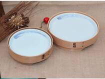 Bamboo and wood tableware creative tableware Japanese cuisine plate sushi plate special plate wood and ceramic combined creative