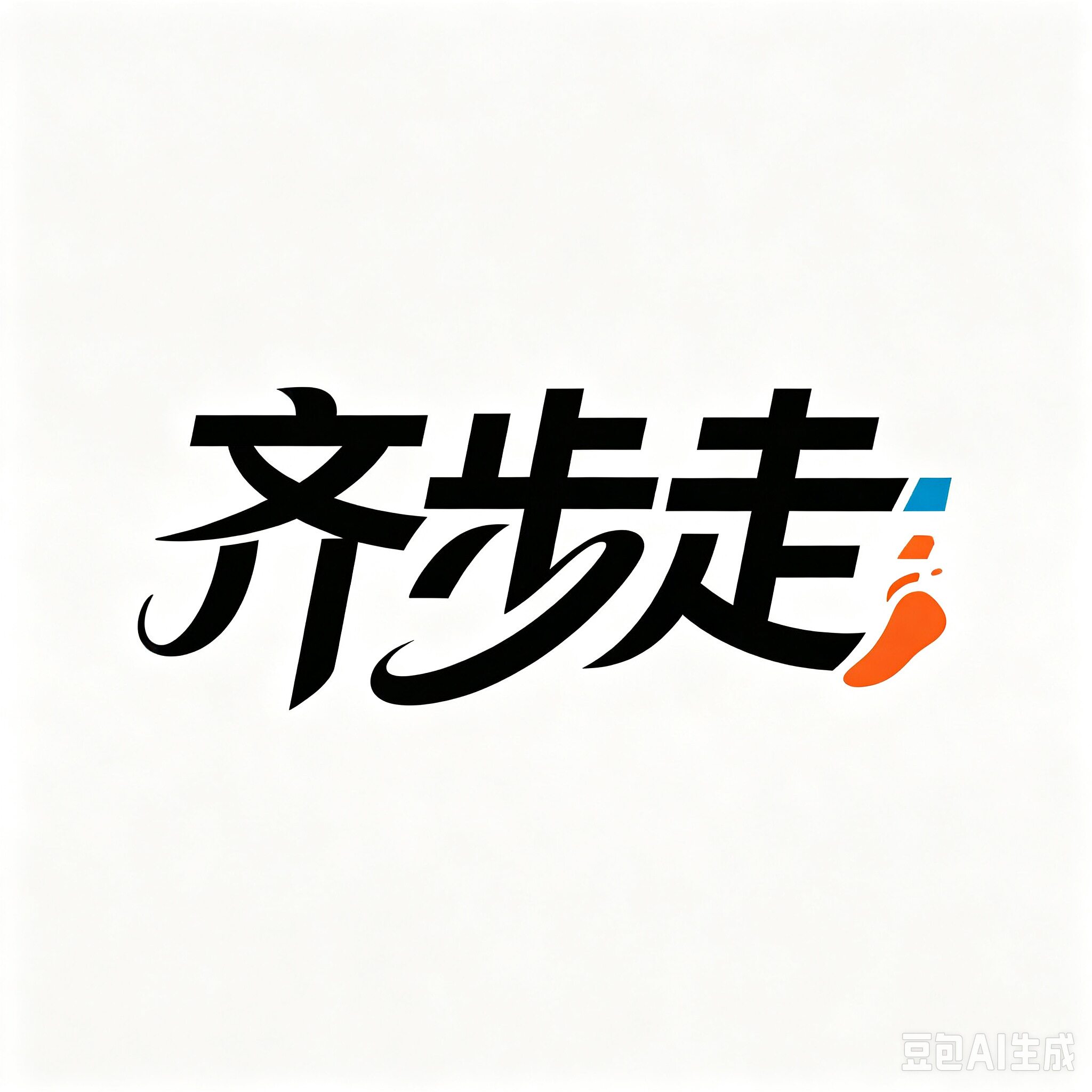齐步走的LOGO