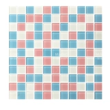 Розовая красная желтая стеклянная мозаика на стену, делается под заказ, популярно в интернете