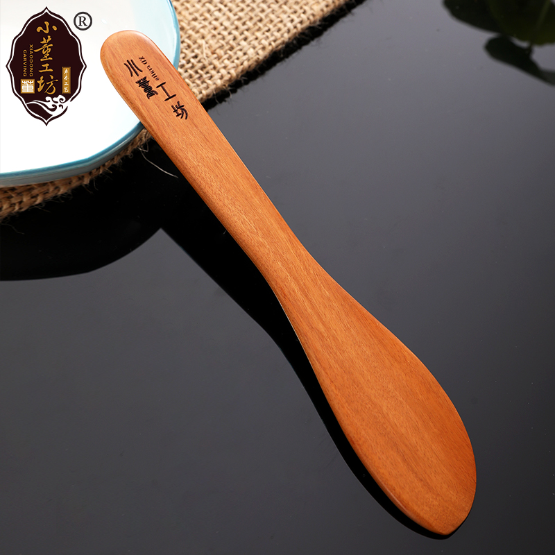 Jujube wood dumpling maker Jujube wood dumpling tool thickened jujube wood dumpling board stuffing ruler stuffing pick chaos stuffing spoon Stir stuffing spoon