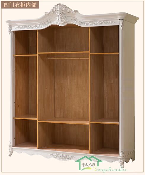 Zengs Mufei Nội thất châu Âu 4.567 bộ bàn ghế phòng ngủ đặt tủ quần áo 1,8 m giường - Bộ đồ nội thất nội thất phòng ngủ