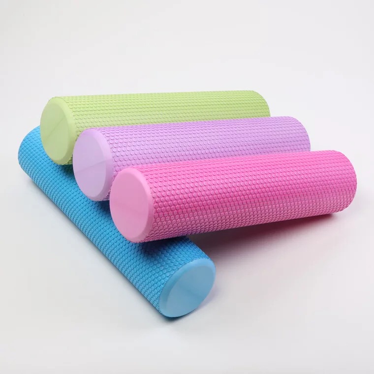 EVA solid yoga column foam shaft muscle relaxation roller floating point yoga massage shaft fitness mace