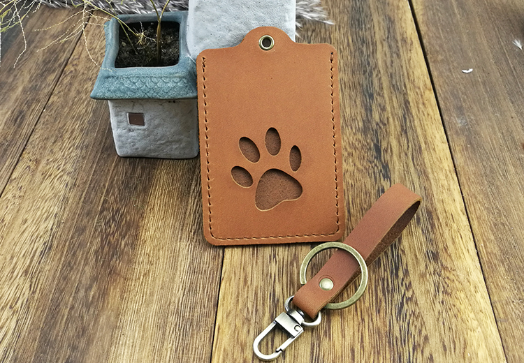 Thẻ da bò handmade đặt thẻ xe buýt xe buýt thẻ ID thẻ bữa ăn thẻ phòng gói thẻ Bluetooth bãi đậu xe siêu mỏng rỗng - Hộp đựng thẻ ví đựng thẻ atm