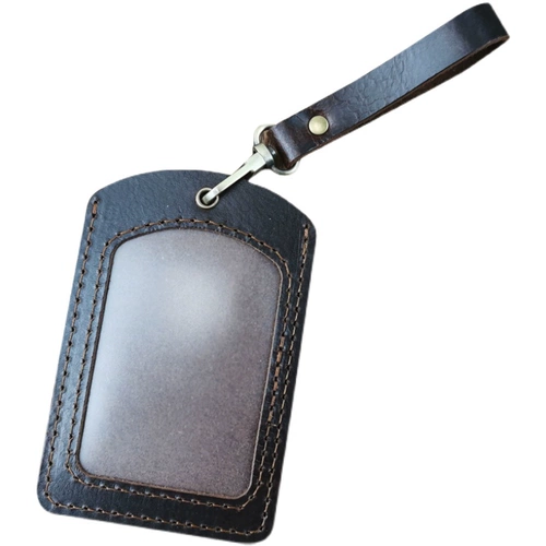 Картхолдер ручной работы, рабочий кожаный защитный чехол, сумка, ремень, из натуральной кожи