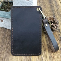 Коричневый + черный двойной кожаный ремень