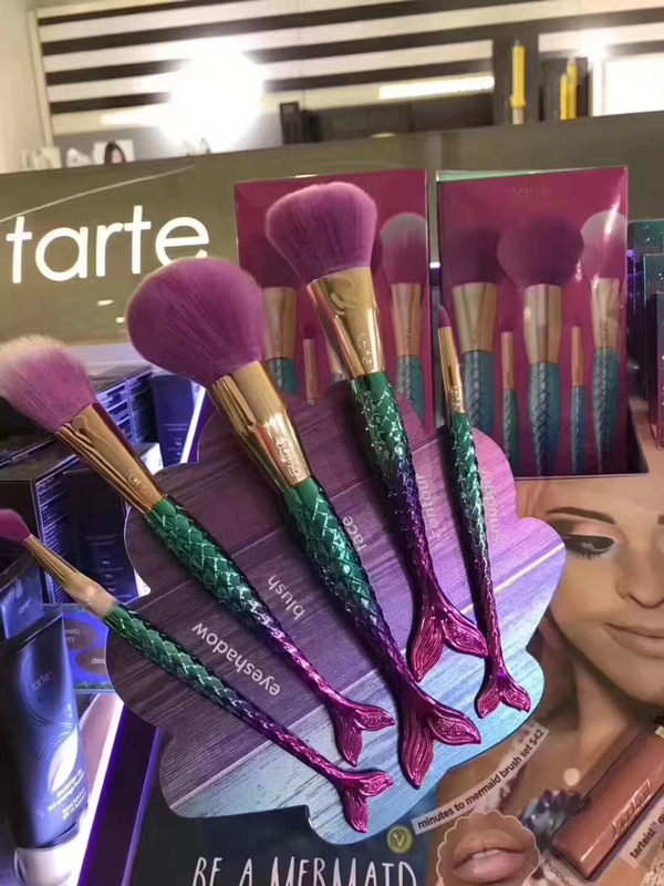 American Sephora Vip Discount Tarte Limited Edition Mermaid Makeup Brush Set 5-Piece Set Genuine American Sephora Vip Discount Tarte Limited Edition Mermaid Makeup Brush Set 5-Piece Set Genuine