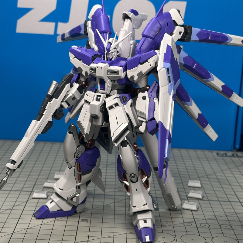 Model Builder Rg Purple Hippopotamus 1/144 Hi-V Amuro Gundam Special Edition Mask Assembly Model Figure