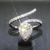 Platinum Diamond Ring 50 Drop Shaped Courting Diamond Ring 70 Diamond Ring 1 Carra GIA Nude Drill Customization