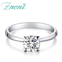 Classic four - claw diamond ring 50 - point marriage diamond ring 18K platinum proposition ring GIA nude diamond 1 carat custom