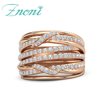 18K white gold group set diamond ring Rose gold wide version of mens diamond ring platinum row ring tail ring proposal diamond ring female