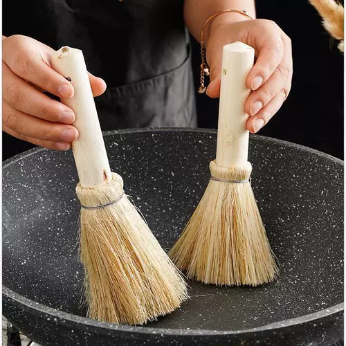 Щетка горшка щетка кухня кокосовая пальма натуральная мытья горшок щетка