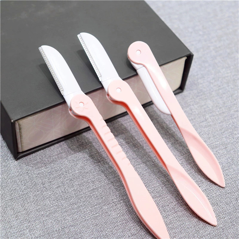 2 Folds of Folded Brow Knife Beginner Woman Shaved Eyebrow Blade Brow Blade Brow Tool Full Suit God