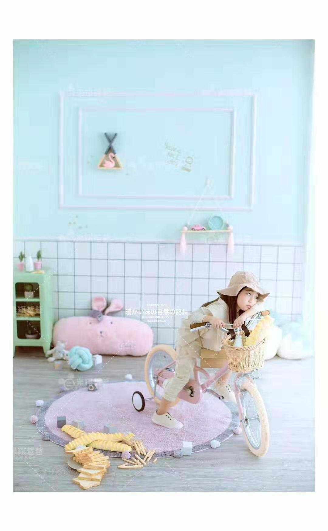 2022 photo studio wedding dress live production, children's studio decoration design, Korean children's live scene, on-site production