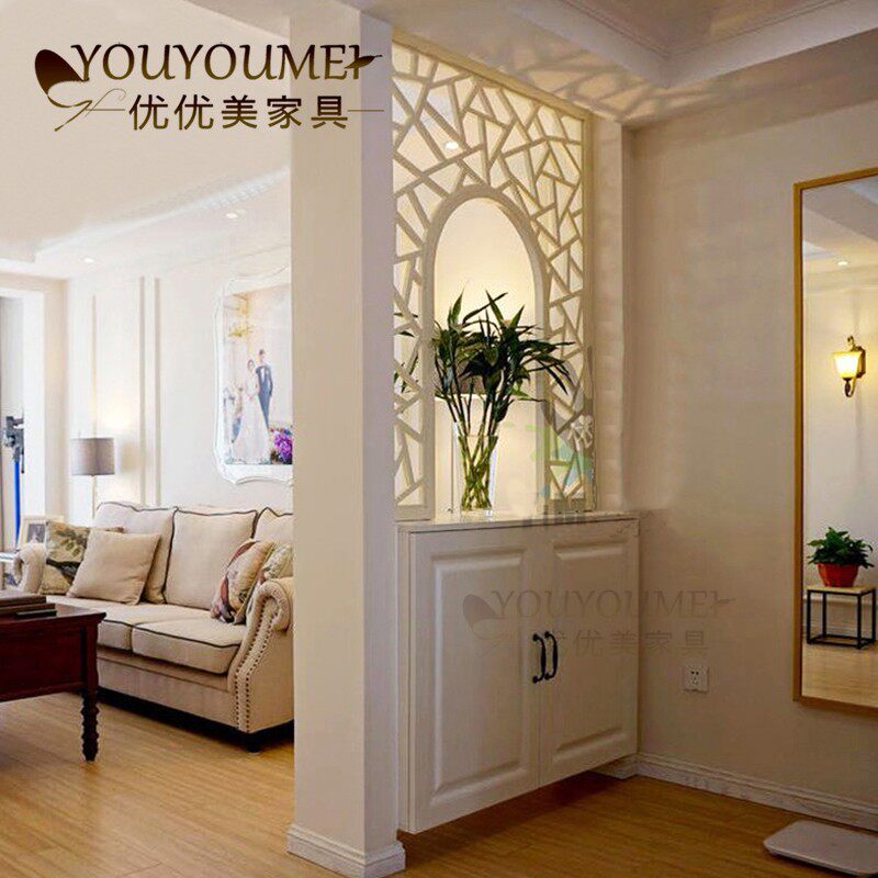 Original design paint porch cabinet partition cabinet living room screen cabinet shoe cabinet simple modern hall cabinet