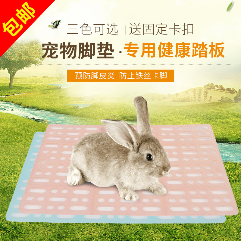 Pet Footbed Pedal Rabbit Dutch Pig Dragon Cat Footbed Anti-Biting Mat Rabbit Supplies Prevention Foot Dermatitis-Taobao
