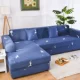 Đàn hồi Bắc Âu nói chung Lười biếng Sofa Bọt biển Bao gồm tất cả các loại Che phủ bảo vệ Bao bọc đơn giản Vải bọc chống bụi Ba người - Bảo vệ bụi