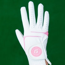 高尔夫手套女透气防滑耐磨超纤柔软女士golf手套双手两只舒适