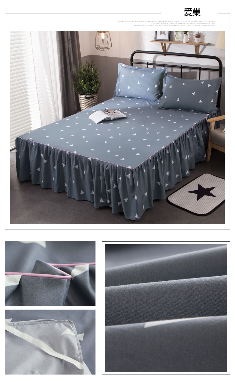Simmons giường bedspread tấm váy ngủ bìa trượt Hàn Quốc nằm trên giường 1.2m1.5m1.8m m bìa bảo vệ bụi một mảnh - Váy Petti ga giường viền ren
