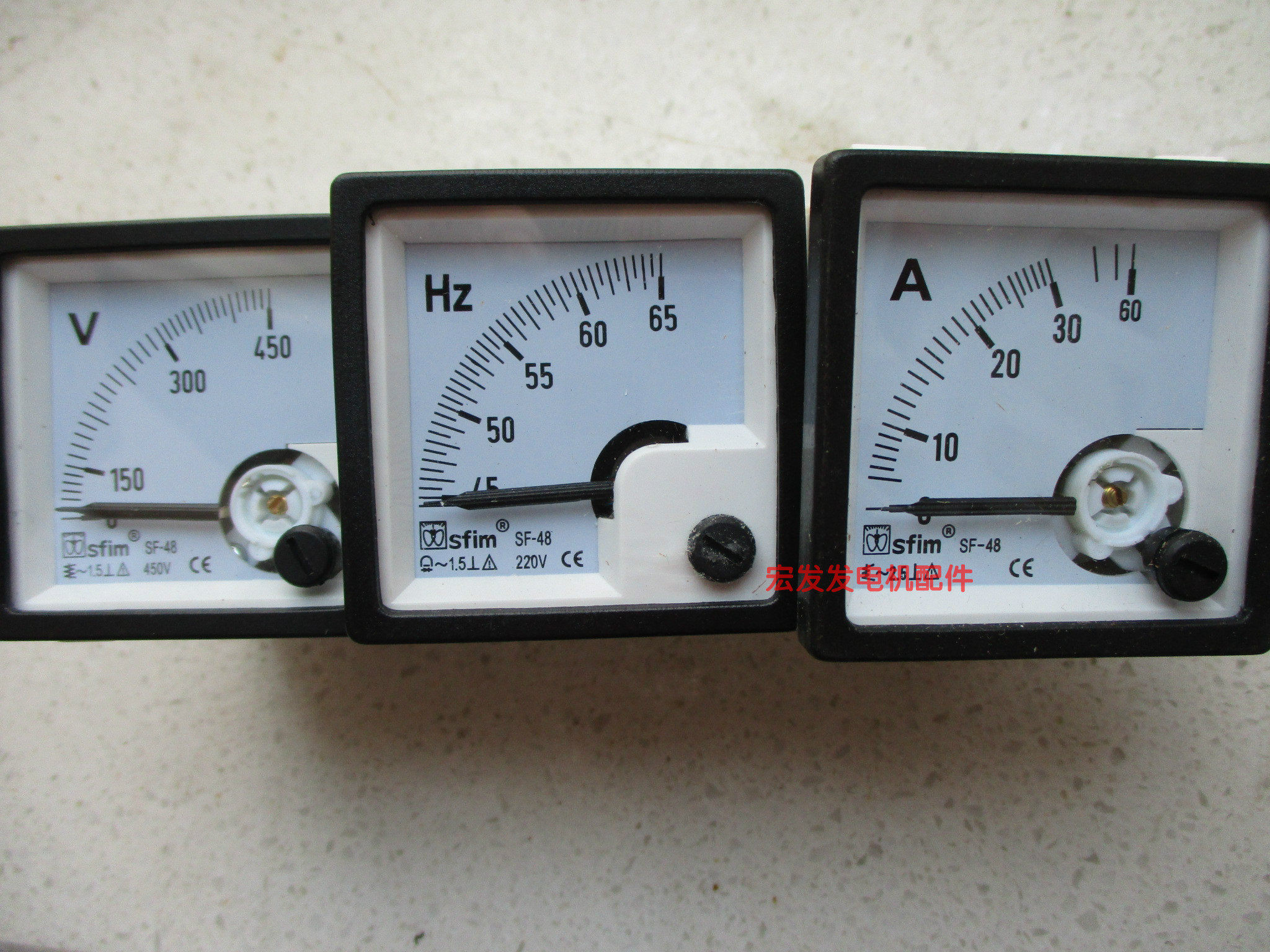 HC310 HC 315 gasoline generator voltmeter frequency meter current meter