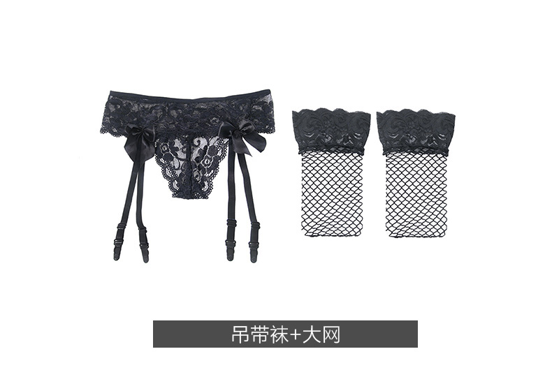 Bối rối sexy ren garter phù hợp với dây đai vớ đen vớ nữ nóng t quần châu Âu và Mỹ nịt tất,