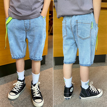 Boy Pants Summer Child Denim Shorts Medium Large Summer 50% Pants Mid Pants Thin 2021 New ChaoXia dress