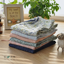 Spring summer pure cotton ultra-thin cotton fabric Double cotton yarn Ladies Home Long Sleep Pants Air Conditioning Pants Soft Cool Quick New