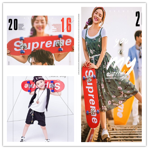 Wedding photography photo skateboard red English alphabet skateboard children's photography British flag map travel photo props