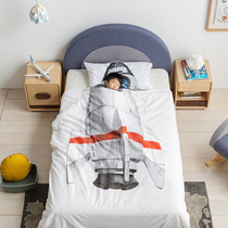 Snurk creative fun children bed with biscuit clouds rainbow cabin bedding