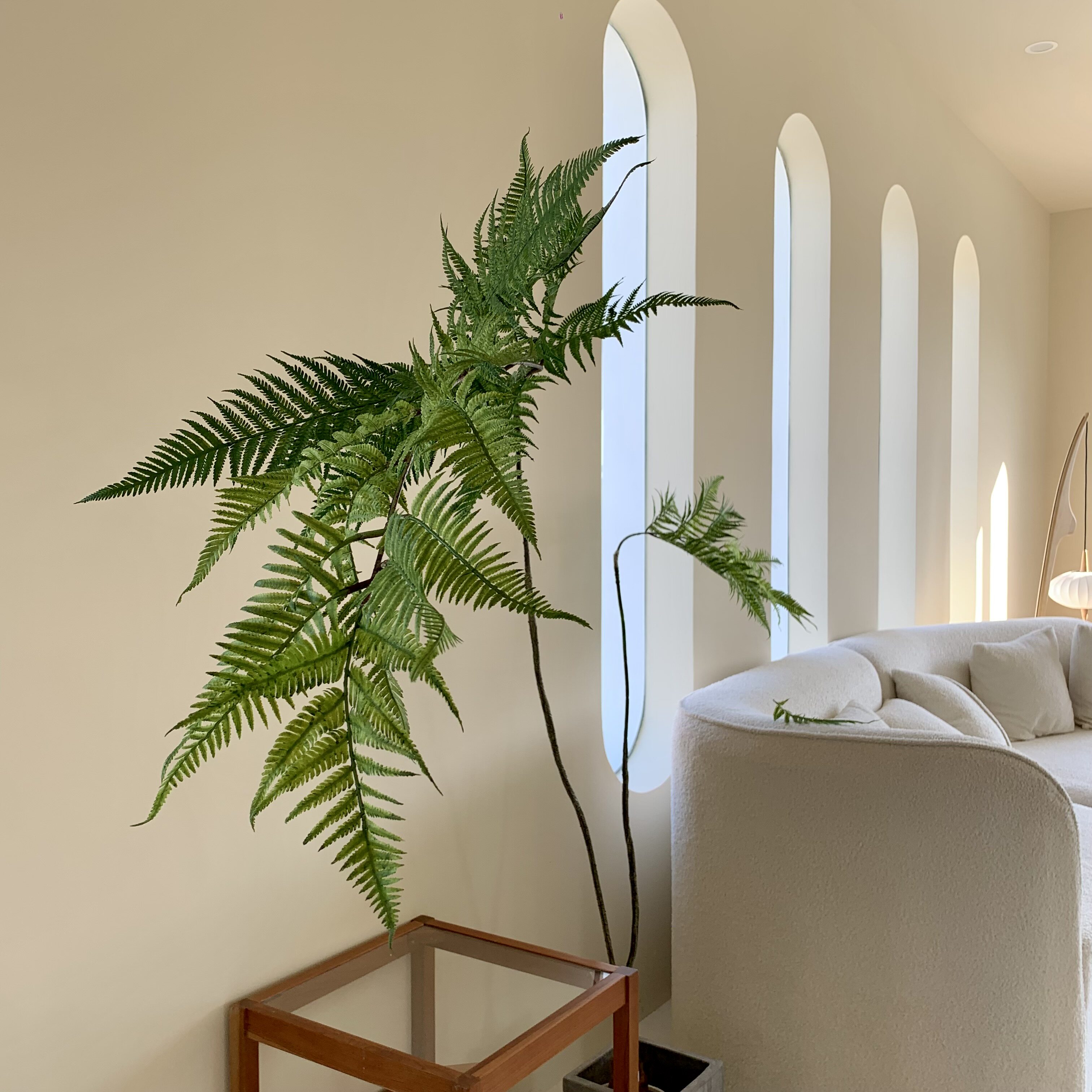 Lou Xiajia simulation green plant golden monkey head fern indoor window fake plant decoration Japanese net red Zen bonsai