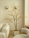Loushujia Artificial Green Plant Hanging Clock, High-End Light Luxury Indoor Living Room Cream Style Decoration, Simulated Fake Plant Ornament