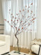 Loushujia Artificial Green Plant Azalea Indoor Decoration Ornament Festive High-End Realistic Floor-Standing Living Room Fake Plant Tree