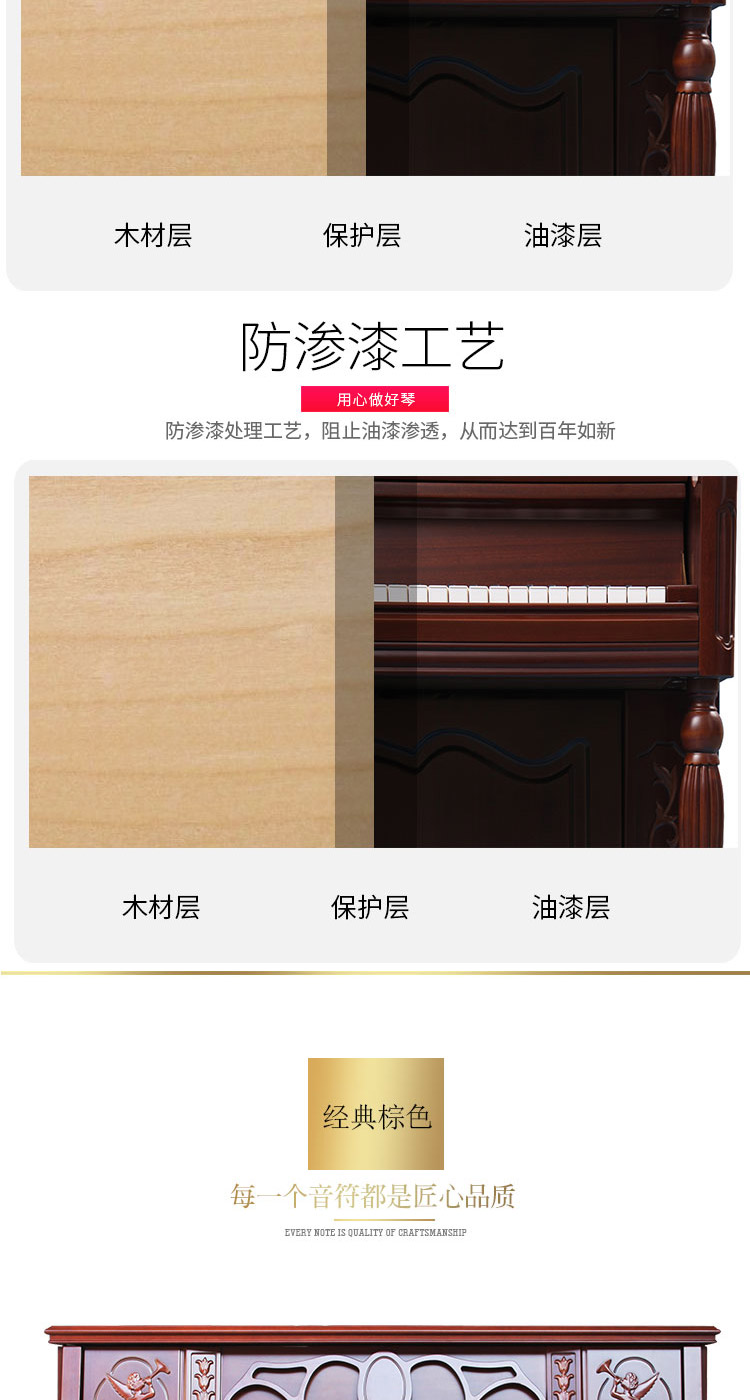 Đàn piano Đức Odeya hoàn toàn mới chơi chuyên nghiệp cho người mới bắt đầu chơi đàn piano thẳng đứng - dương cầm roland rp30