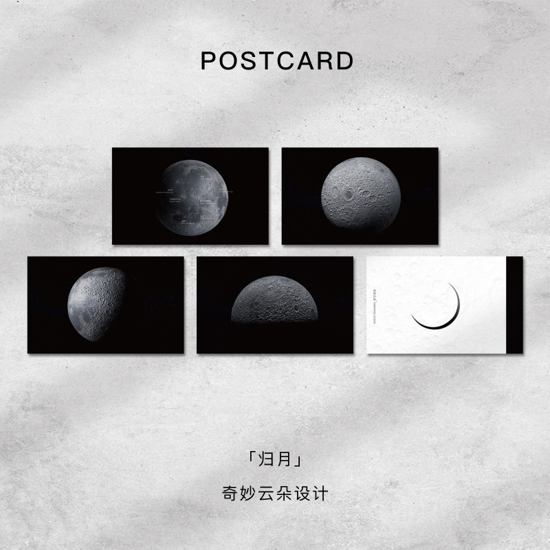 Sky City Set for Moon | On the Moon Surface | HD Details | Original Design Trend Postcard