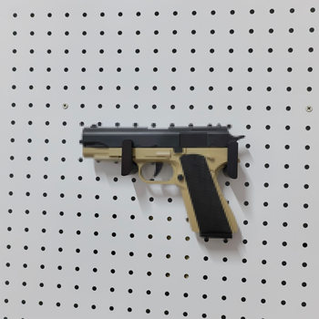 Round hole hole plate accessories launcher hook toy gun storage rack pistol model hanger