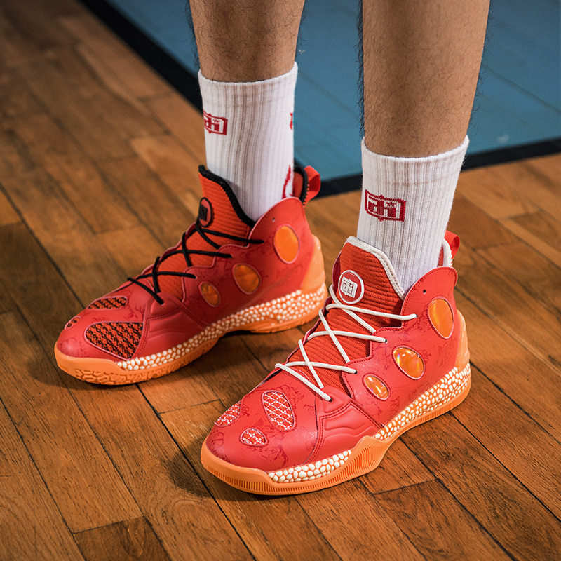 Iverson Basketball Shoes Men's High-Top Spring and Summer New Wear-Resistant Cushioning Lightweight Breathable Practical Combat Boots Student Sports Shoes