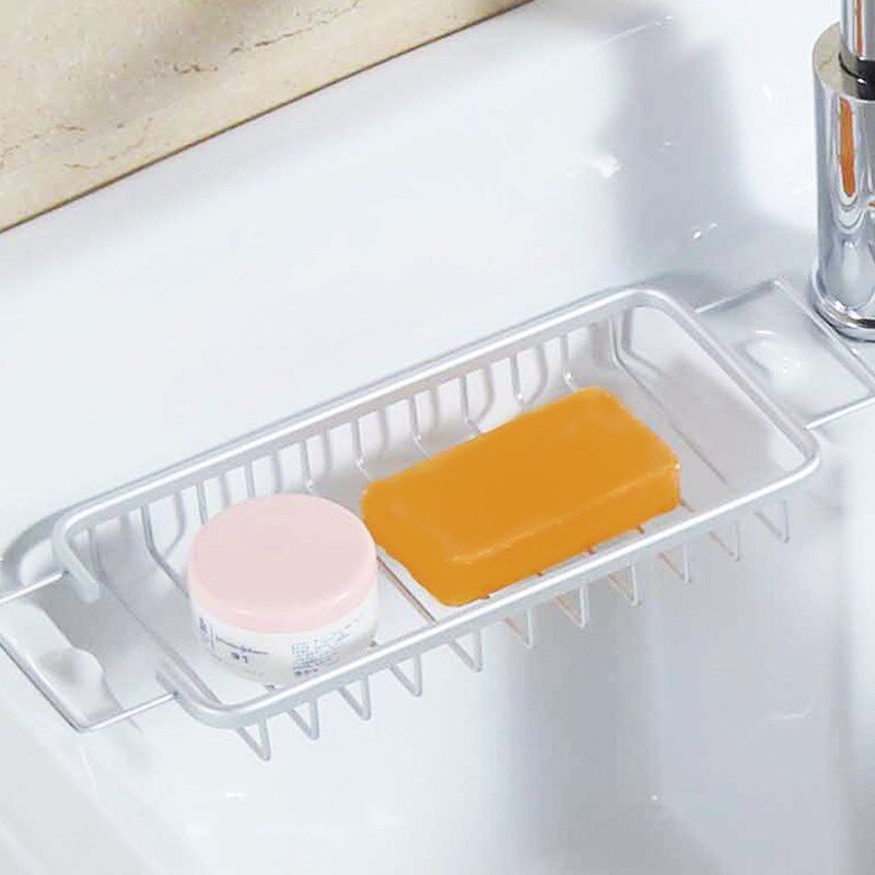 New space aluminum fertilizer box without hole balcony shelf Laundry bathroom cabinet fertilizer box rack Bathroom basin drain rack