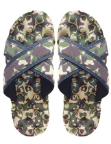 Digital camouflage slippers Bottom massage slippers Word slippers Cross slippers with bump non-slip slippers