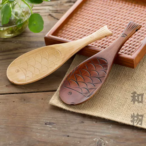 T Nanmu Rice Spoon Реалистичная рыба в форме рыбы веселая рис ложка рыба утка жираф-мультфильм рис Spoon 40G